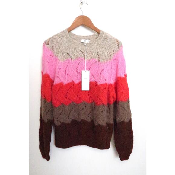 CLOSED Ethical Mohair Alpaca Blend Stripe Sweater Jumper Farfetch M NWT $395 - Picture 3 of 13